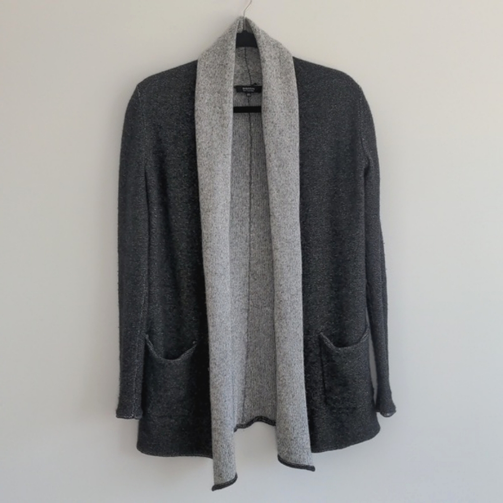 ARITZIA BABATON | Brennan Wool & Cashmere Long Open Cardigan, Grey, Womens XXS